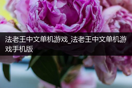 法老王中文单机游戏_法老王中文单机游戏手机版