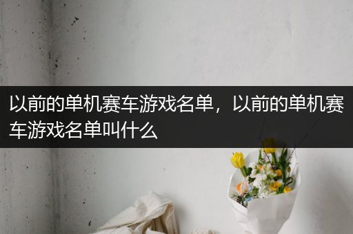 以前的单机赛车游戏名单，以前的单机赛车游戏名单叫什么