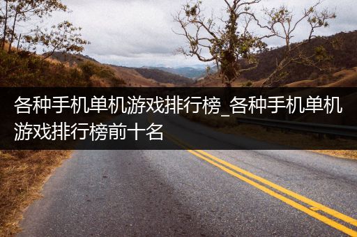 各种手机单机游戏排行榜_各种手机单机游戏排行榜前十名