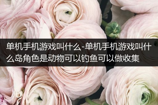 单机手机游戏叫什么-单机手机游戏叫什么岛角色是动物可以钓鱼可以做收集
