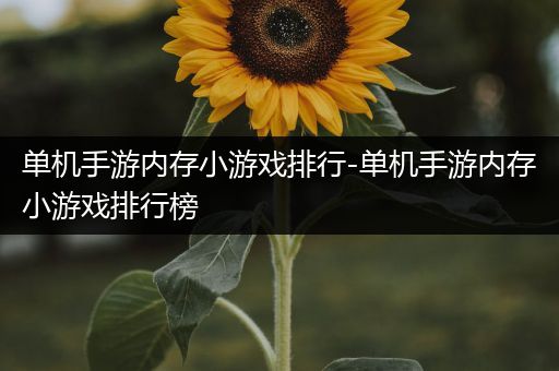 单机手游内存小游戏排行-单机手游内存小游戏排行榜