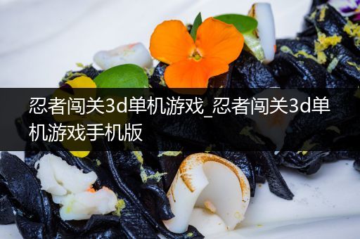 忍者闯关3d单机游戏_忍者闯关3d单机游戏手机版