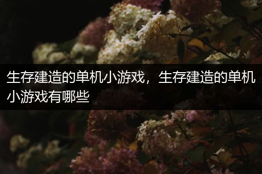 生存建造的单机小游戏，生存建造的单机小游戏有哪些