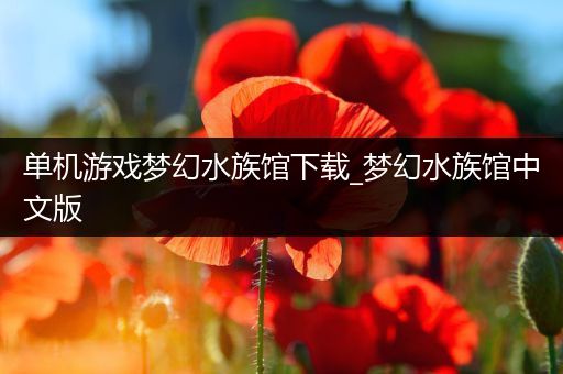 单机游戏梦幻水族馆下载_梦幻水族馆中文版