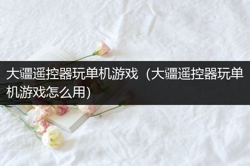 大疆遥控器玩单机游戏（大疆遥控器玩单机游戏怎么用）