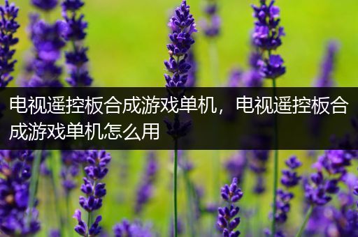 电视遥控板合成游戏单机，电视遥控板合成游戏单机怎么用