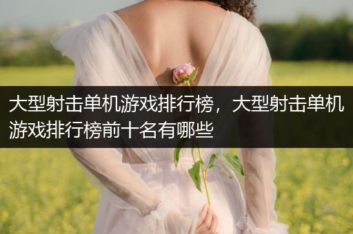 大型射击单机游戏排行榜，大型射击单机游戏排行榜前十名有哪些