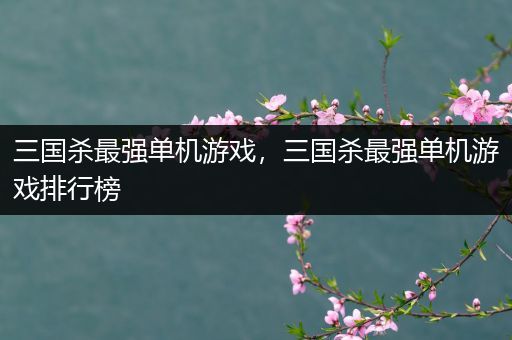 三国杀最强单机游戏，三国杀最强单机游戏排行榜