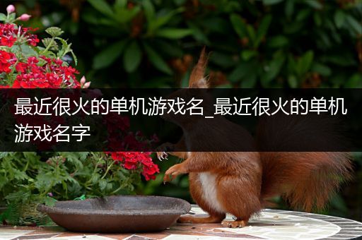 最近很火的单机游戏名_最近很火的单机游戏名字