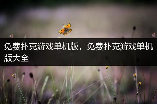 免费扑克游戏单机版，免费扑克游戏单机版大全