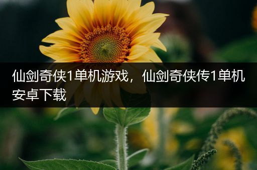 仙剑奇侠1单机游戏，仙剑奇侠传1单机安卓下载