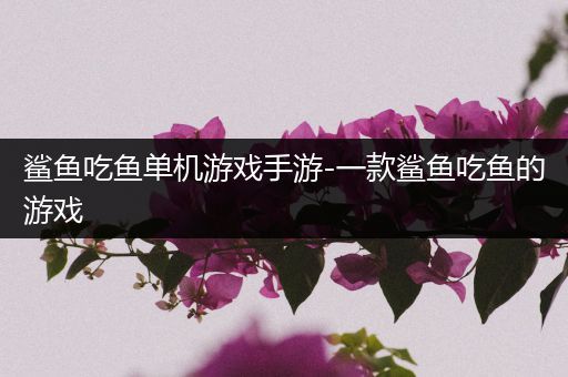 鲨鱼吃鱼单机游戏手游-一款鲨鱼吃鱼的游戏