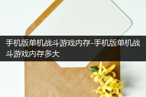 手机版单机战斗游戏内存-手机版单机战斗游戏内存多大