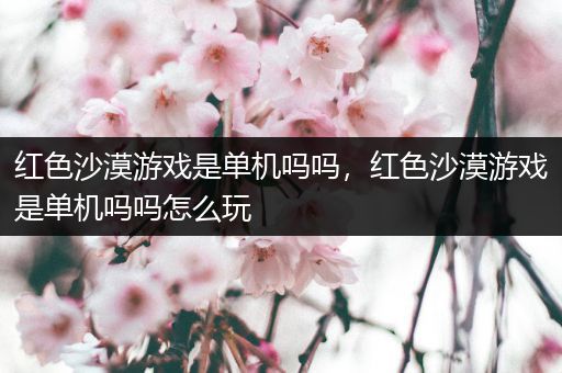 红色沙漠游戏是单机吗吗，红色沙漠游戏是单机吗吗怎么玩