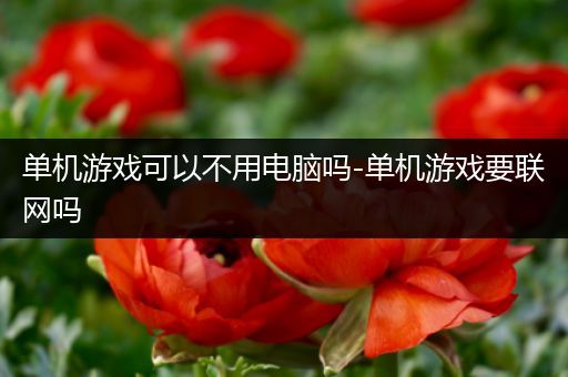 单机游戏可以不用电脑吗-单机游戏要联网吗