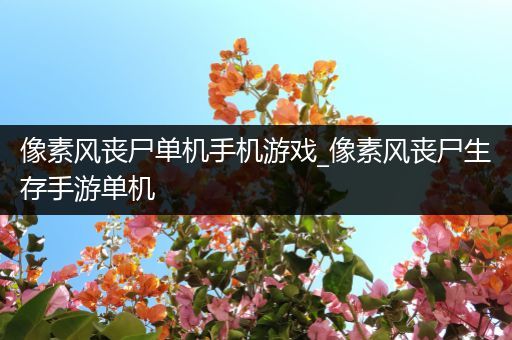 像素风丧尸单机手机游戏_像素风丧尸生存手游单机