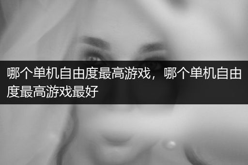 哪个单机自由度最高游戏，哪个单机自由度最高游戏最好