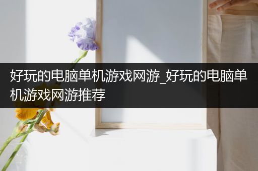 好玩的电脑单机游戏网游_好玩的电脑单机游戏网游推荐
