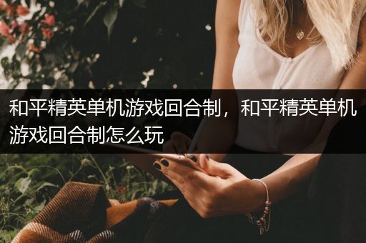 和平精英单机游戏回合制，和平精英单机游戏回合制怎么玩