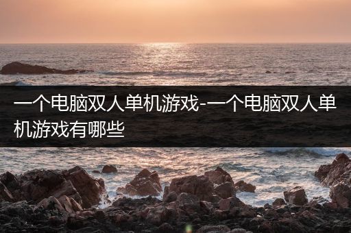 一个电脑双人单机游戏-一个电脑双人单机游戏有哪些