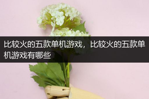 比较火的五款单机游戏，比较火的五款单机游戏有哪些