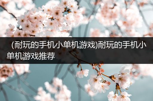 （耐玩的手机小单机游戏)耐玩的手机小单机游戏推荐