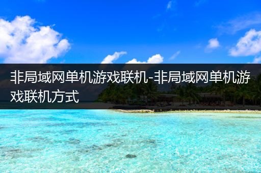 非局域网单机游戏联机-非局域网单机游戏联机方式