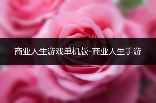 商业人生游戏单机版-商业人生手游