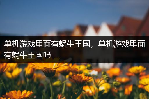 单机游戏里面有蜗牛王国，单机游戏里面有蜗牛王国吗