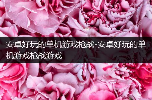 安卓好玩的单机游戏枪战-安卓好玩的单机游戏枪战游戏