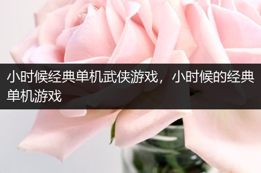 小时候经典单机武侠游戏，小时候的经典单机游戏