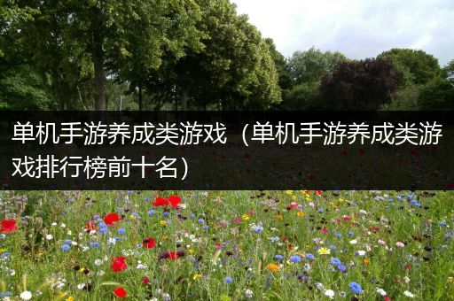 单机手游养成类游戏（单机手游养成类游戏排行榜前十名）