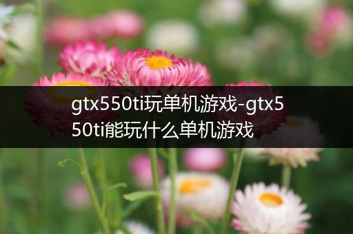 gtx550ti玩单机游戏-gtx550ti能玩什么单机游戏