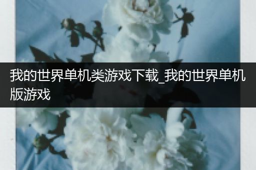 我的世界单机类游戏下载_我的世界单机版游戏