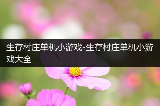生存村庄单机小游戏-生存村庄单机小游戏大全