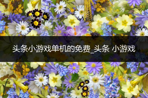 头条小游戏单机的免费_头条 小游戏