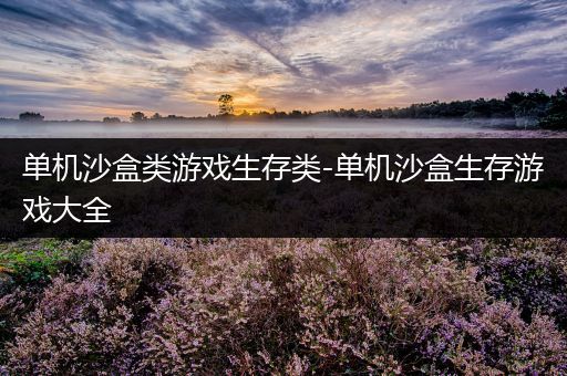 单机沙盒类游戏生存类-单机沙盒生存游戏大全