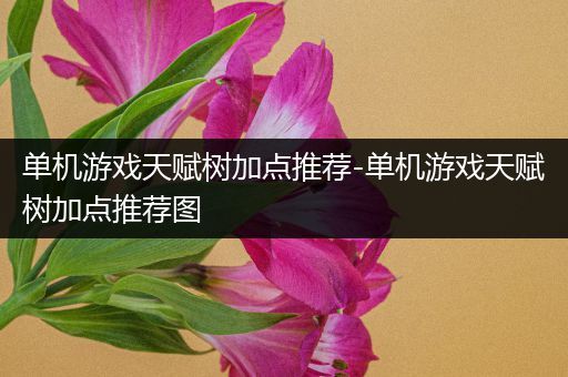 单机游戏天赋树加点推荐-单机游戏天赋树加点推荐图