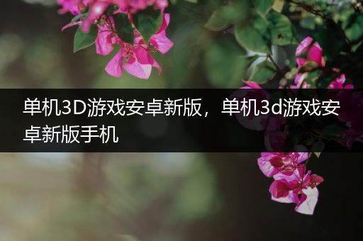 单机3D游戏安卓新版，单机3d游戏安卓新版手机