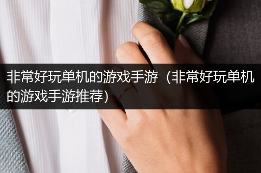 非常好玩单机的游戏手游（非常好玩单机的游戏手游推荐）