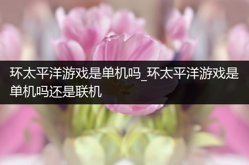 环太平洋游戏是单机吗_环太平洋游戏是单机吗还是联机