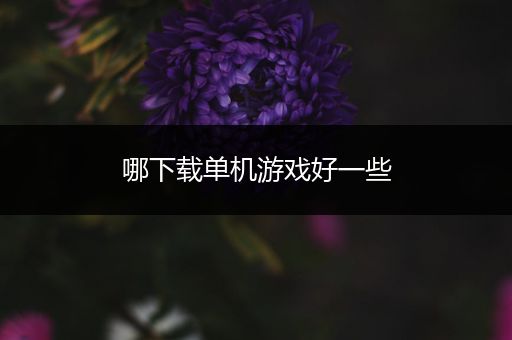 哪下载单机游戏好一些