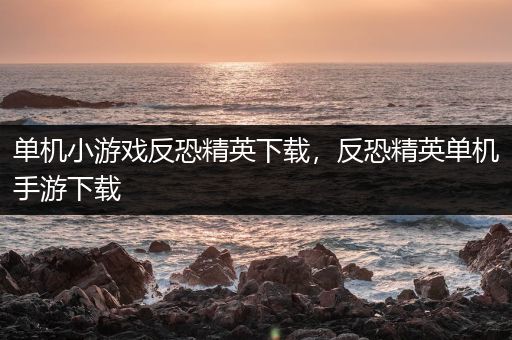 单机小游戏反恐精英下载，反恐精英单机手游下载