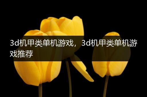3d机甲类单机游戏，3d机甲类单机游戏推荐