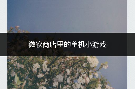 微软商店里的单机小游戏
