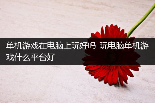 单机游戏在电脑上玩好吗-玩电脑单机游戏什么平台好