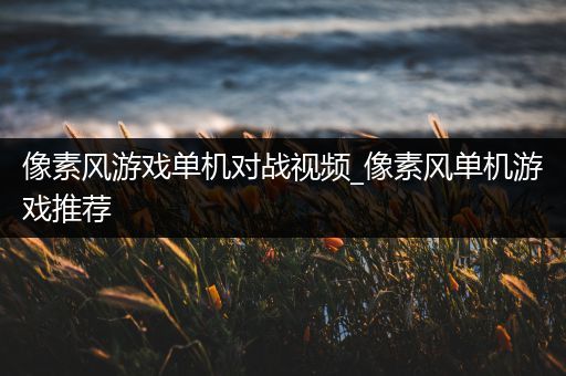像素风游戏单机对战视频_像素风单机游戏推荐