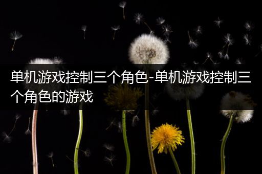 单机游戏控制三个角色-单机游戏控制三个角色的游戏