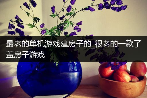 最老的单机游戏建房子的_很老的一款了盖房子游戏