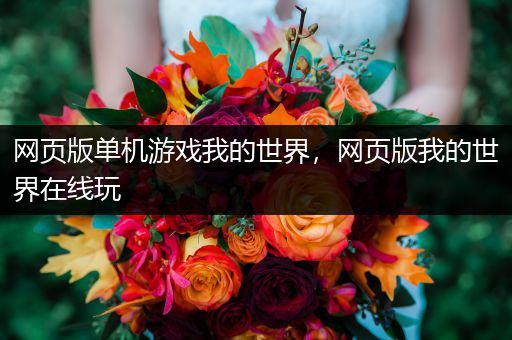 网页版单机游戏我的世界，网页版我的世界在线玩